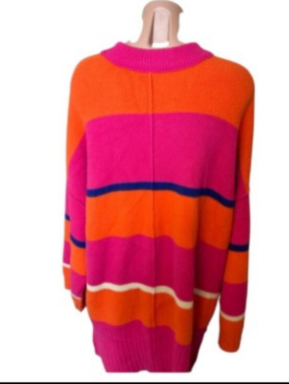 Free People Peaches Striped Tunic Sweater - Picture 8 of 10